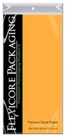Flexicore Packaging Apricot Orange Gift Wrap Tissue Paper XL | Size: 20 Inch X 30 Inch | Count: 48 Sheets | Color: Apricot