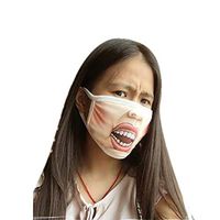 SMILICA Men Printed Windproof Warm Earloops Dustproof Washable Reusable Cotton Massk Massks