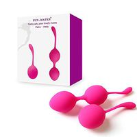 Ben Wa Balls Kegel for Tightening Kegel Exercise, Doctor Recommended Ben Wa Balls for Beginners & Advanced for Bladder and Pelvic Floor Exercises and Tightening, Set of 2 Vaginal Balls (Rose)