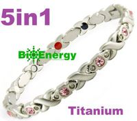 Magnetic Energy Germanium Armband Power Bracelet Health Bio 5in1 Bio 01458