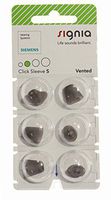 FCS Pack of 6 Click Sleeve for Siemens Signia Silk Primax Click - CIC/ITC (Vented-Small).