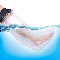Waterproof Adult Lower Leg Cast Protector for Shower, New Upgrade TPU Waterproof Cast Cover for Adult Leg, Foot, Toe and Ankle, Cast Sleeve Bags Keep Wounds Bandages Dry in Shower Bathing Or Swimming