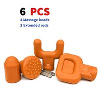 Jigsaw Massage Adapter Bit / Jigsaw Massage Balls, 6Piece Bit Muscle Relaxation Massager Heads (Orange)