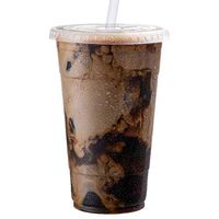 Clear Plastic Cups with Lids | 24 oz, 50 Pack | PET Cold Smoothie Cups | Iced Coffee Cups | Disposable Cups with Lids | To Go Cups