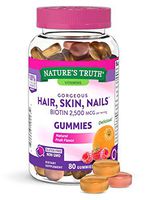 Nature's Truth Hair, Skin, Nails Natural Fruit Flavored Gummies, 80 Count