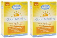 Hyland's Good Morning Tablets, Natural Relief of Fatigue, Irritability and Mental Lethargy - 2 Pack (50 Tablets Each)