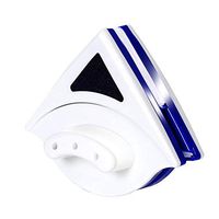 Double-sided Window Cleaner Glass Wiper Suitable for High-rise Thickness 3-8mm/8-15mm/15-24mm Glass Household Squeegees (Color : 3-8mm)