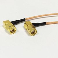 SMA male right angle to RP SMA male right angle cable assembly RG316 15cm NEW Good Quality Fast USA Shipping