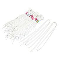 uxcell 10 Pair White Canvas Shoes Sneakers Flat Sparkle Shoe Laces