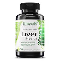 Emerald Laboratories Liver Health - with Silymarin Milk Thistle & Meriva® Phytosome - Promotes Liver Health, Weight Management, Cleanse - Emerald Labs - 90 Vegetable Capsules