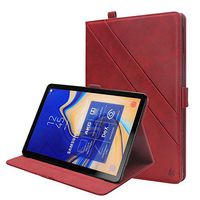 Galaxy Tab A 10.5 Inch 2017 Case, YiMiky Luxury Book Style Folio Case Stand with Card Slots Multi Angles Viewing Smart Case Protection Cover for Samsung Galaxy Tab A 10.5 T590/ T595 - Red