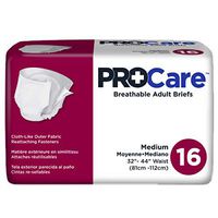 First Quality Incontinent Brief ProCare Tab Closure Medium Disposable Heavy Absorbency (#CRB-012/1, Sold Per Bag)
