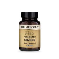 Dr. Mercola, Organic Fermented Ginger Dietary Supplement, 60 Servings (60 Capsules), Supports Digestive Health, Non GMO, Soy Free, Gluten Free