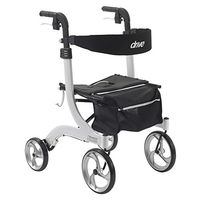 Lightweight Nitro Aluminum Rollator White, White, One Size