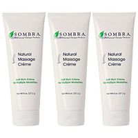 Sombra Natural Massage Creme 8 Ounce (3 Pack)