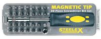 Steelex D2032 Magnetic Tip Screwdriver Bit Set, 30-Piece
