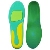 LULEX Sport Insoles Shock Absorption and Arch Support Insert 6-10 Women Green