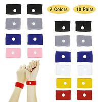 NEPAK 10 Pairs Travel Wristbands,Motion Sickness Nausea Relief Wristbands for Pregnant,Morning Sickness & Sea, Travel, Car Sickness