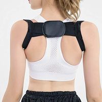UKSAT Dual-Traction Lumbar Support Belt,Back Correction Belt Posture Corrector Invisible Thin Spine Adjustable for Men and Women