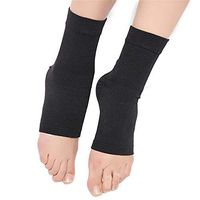 SPOTBRACE Medical Compression Breathable Ankle Brace, Elastic Thin Ankle Support, Pain Relief Ankle Sleeve for Unisex Ankle Swelling, Achilles Tendonitis, Plantar Fasciitis and Sprained - Black,1 Pair