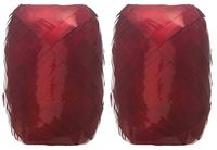 2-Pack - Berwick-Offray - Red Lacquer - Splendorette Crimped Curling Ribbon - BCE12-91 - Bundle of 2 Mini Kegs - Each is 66 ft per Keg.