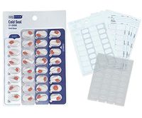 Medication Blister Pack Refill Set Cold Seal - Includes Blister Trays & Cold-Seal Cards - Pill Blister Sizes Standard or Jumbo (Monthly - Jumbo 5/8" Deep - 5 Pack) Pill Organizer