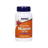 NOW Supplements, Niacin (Vitamin B-3) 250 mg, Flush-Free, Nutritional Health, 90 Veg Capsules