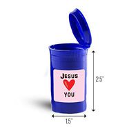Jesus Loves You First Aid Case Pill Container ID 4446B