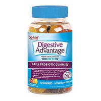 Digestive Advantage, Probiotic Gummy for Adults, Digestive Advantage 60 Gummies, Gluten-Free, Survives 100x Better, Assorted Fruit Flavors, Supports Digestive Health