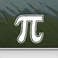 reprowiwi Window Notebook White Decoration Vinyl Wall CAR PI Math Sign Symbol Home Decor Helmet Decal MacBook CAR