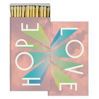HomArt - Match Box Set of 2 - HOPE LOVE - White
