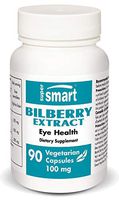 Supersmart - Bilberry Extract 100 mg - for Ocular and Eye Vision Health | Non-GMO - 90 Vegetarian Capsules