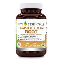 Vita Essentials Dandelion Root 520 Mg Capsules, 120 Count