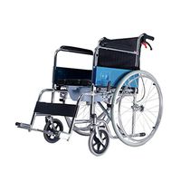 FXNN Transport Wheelchair Wheelchair - Multifunctional Toilet Bowl Wheelchair Foldable Lightweight Portable Ultra Light Steel Material Plating Process Leather Cushion Suitable For The Elderly With Dis