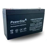 PowerStar 6V 10Ah SLA Sealed Lead Acid Battery, Replaces 6 Volt 12AH