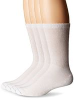 Dr. Scholl's Men's 4 Pack Diabetic and Circulatory Non Binding Ankle Socks, White, Shoe Size: 11-15