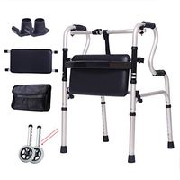 Walking Stick Walking Aids Drive Folding Light Weight with Stool Anti-Slip Frame Elderly Old Man Assisted Disabled Multifunctional