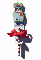 Lady Jayne 75 Sheets with Pen, Christmas Boston Terrier