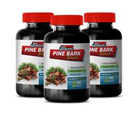 Brain Booster Capsules - Pine BARK Extract - Free Radical Protection - Digestive Supplements for Weight Loss - 3 Bottles 270 Capsules