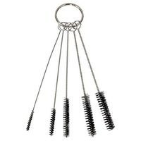HTS 101N5 5 Pc 3.5" Mini Nylon Bristle Tobacco Pipe/Tattoo Gun Cleaning Brush Set
