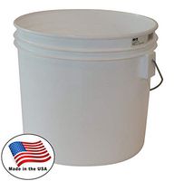 Argee RG503/10 Bucket, 3.5 gallon, White, 10 Count