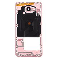 JUNXI Phone case Phone Cover for Galaxy A7 (2016) / A7100 Middle Frame Bezel(Pink) Highly Recommended (Color : Pink)