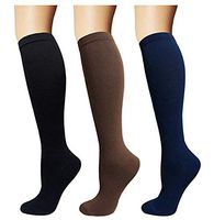 Squeezy Compression Energy Socks (3 Pairs) Stocking for Women and Men, Flight, Travel (Variety 2, XXXL)