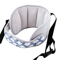 KAKIBLIN Adjustable Child Car Seat Head Support Band- A Comfortable Safe Sleep Solution (Grey)