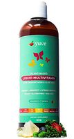 Yuve Vegan Liquid Daily Multivitamin for Women - Vitamins A B C D3 E, Zinc, Biotin, Opti MSM, Minerals & Amino Acids Complex (BCAA) - Natural, Non-GMO, Paleo, Sugar Free - Strawberry & Banana - 16oz