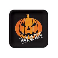 Creative Converting 8 Count 7" Square Paper Lunch Plates, Creepy Night