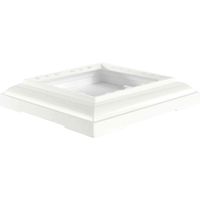 AFCO EA08SSENSATU Capital & Base, 8", Gloss White Finish