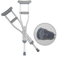 cane Aluminum Alloy Child Underarm Walking Stick Adjustable Children Fracture Thickened Double Crutches HOJZ