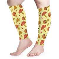 Autumn Mushroom Leaves Comfortable Unisex Calf Sleeve Relief Pain 1 Pair Ankle Support Calf Compression Sleeve Leg