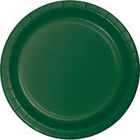 Club Pack of 240 Hunter Green Disposable Paper Party Luncheon Plates 7"